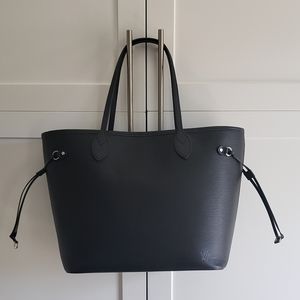 Black Louis Vuitton Neverfull Tote Epi Leather MM